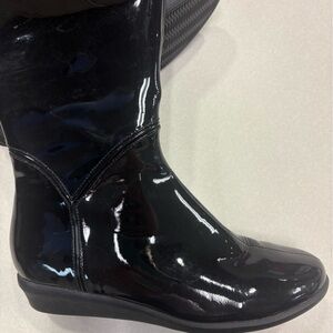 Cole Haan Women's Black Patent Leather Winter Boots
